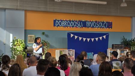 Sprejem prvošolcev v Sežani; Vir: Občina Sežana